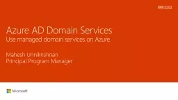 Azure AD Domain Services