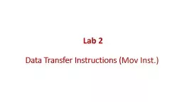 Lab  2 Data  Transfer