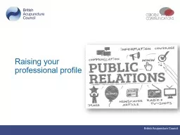 Raising your  professional profile