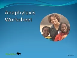 Anaphylaxis Worksheet 2019-06-01