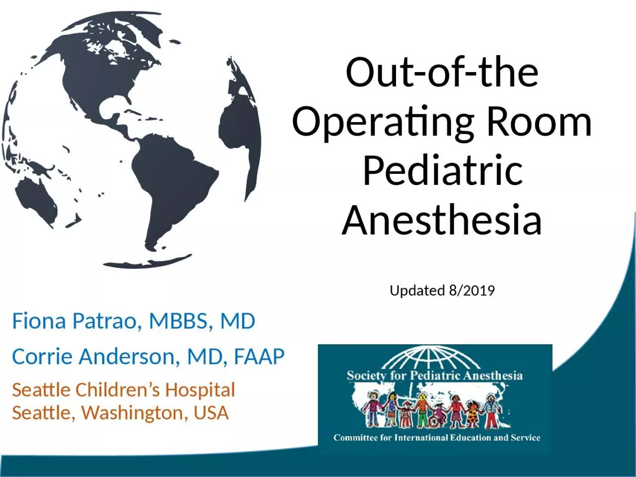 Out-of-the Operating Room Pediatric Anesthesia