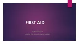 FIRST AID DOMINIC MAGUT