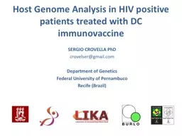 Host Genome Analysis in  HIV positive