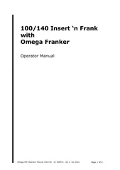 Omega INF Operator Manual 100/140   K1-0289-A   Iss 2  Jun 2012
