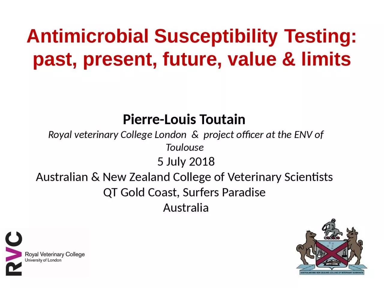 PPT-Antimicrobial Susceptibility Testing: past, present, future, value &