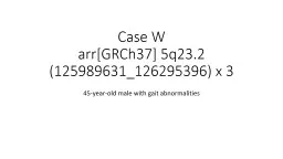 Case W arr [GRCh37] 5q23.2 (125989631_126295396) x 3