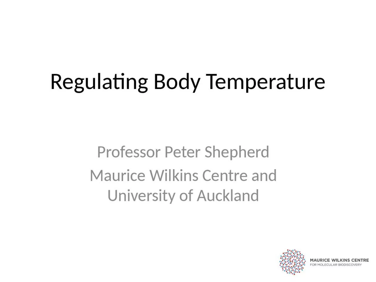 PPT-Regulating Body Temperature