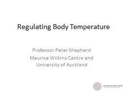 Regulating Body Temperature