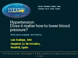 Hypertension: Does it matter how to lower blood pressure?