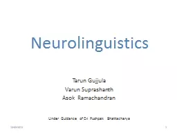 Neurolinguistics Tarun