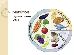 PPT-Nutrition Digestive System