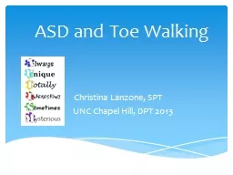 ASD and Toe Walking Christina