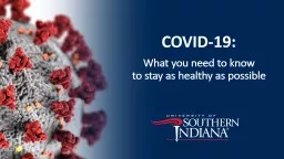 COVID-19: What you need to know