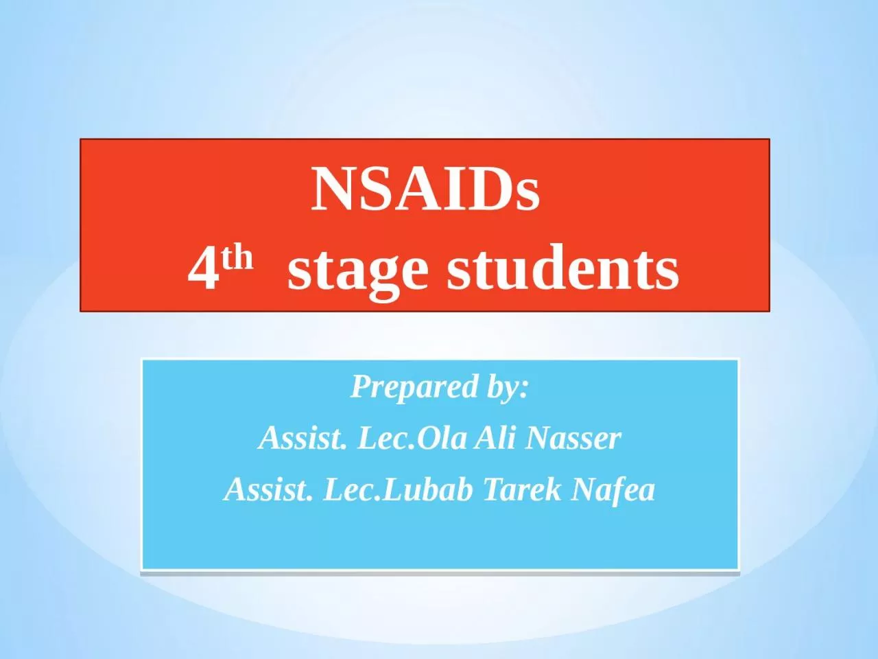 PPT-Prepared by: Assist. Lec.Ola