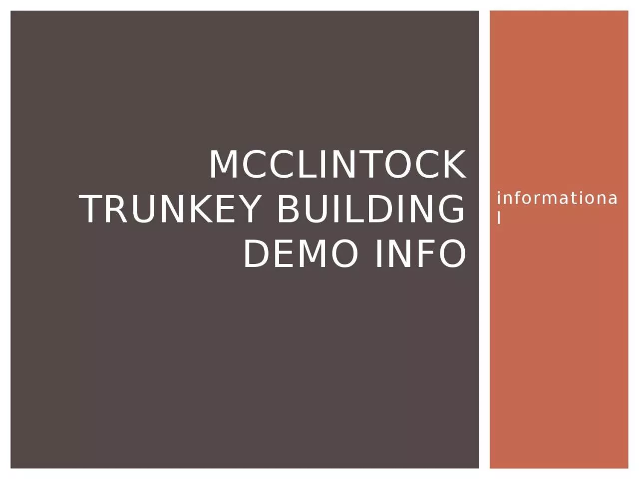 PPT-informational McClintock