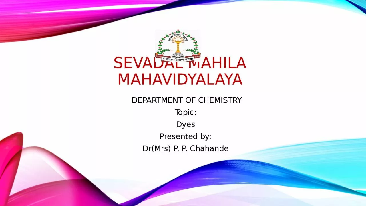 PPT-Sevadal Mahila Mahavidyalaya