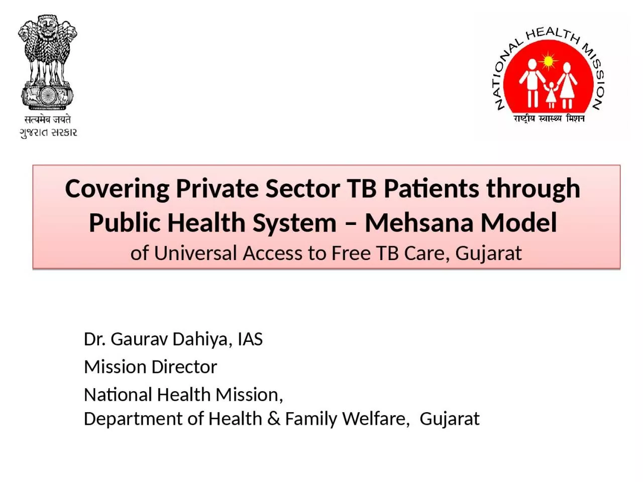 PPT-Covering Private Sector TB Patients through