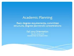 Academic Planning Basic