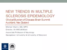 New TRENDS IN Multiple Sclerosis Epidemiology