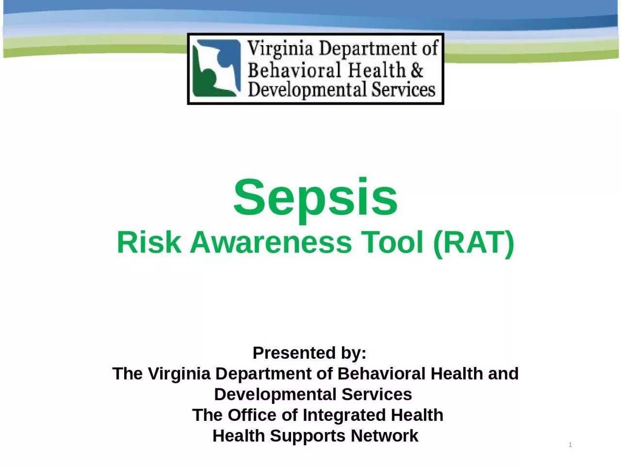 PPT-Sepsis Risk Awareness Tool (RAT)