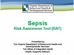 Sepsis Risk Awareness Tool (RAT)