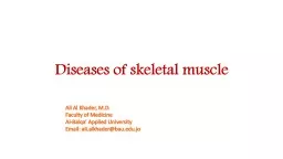 Diseases of skeletal muscle
