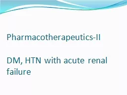 Pharmacotherapeutics-II