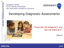 Educational Development Initiatives at the University of Szeged: Technology, Assessment and Innovat