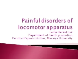 Painful   disorders   of
