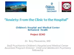 “Anxiety : From the Clinic to the