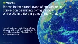 Biases in the diurnal cycle of convection in convection permitting configurations