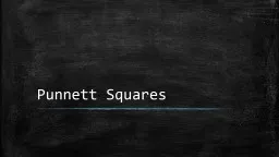 Punnett Squares Introduction