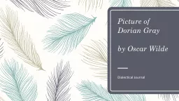 Picture of Dorian Gray by Oscar Wilde