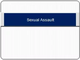 Sexual Assault Learning Topics