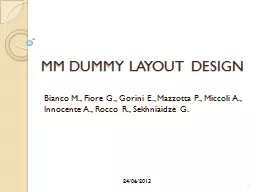 MM  DUMMY LAYOUT DESIGN Bianco
