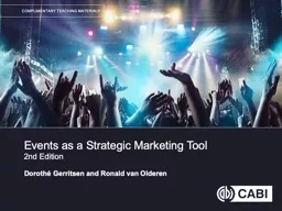 Events as a Strategic Marketing Tool