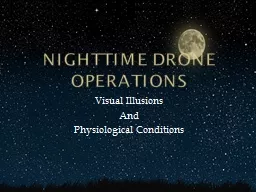 Nighttime drone operations