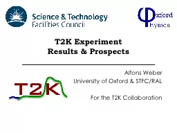 T2K Experiment Results & Prospects