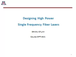 Designing High Power  Single Frequency Fiber Lasers