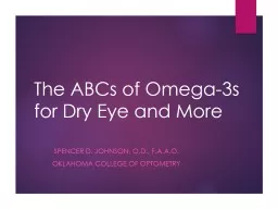The ABCs of Omega-3s  for Dry Eye and More