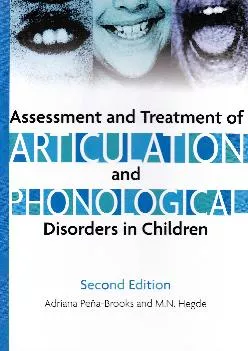 (READ)-Assessment And Treatment of Articulation And Phonological Disorders in Children: