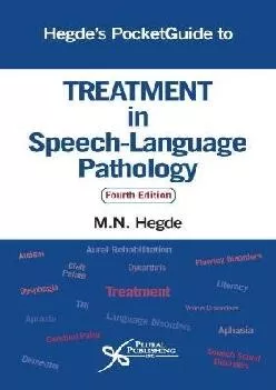 (DOWNLOAD)-Hegde\'s PocketGuide to Treatment in Speech-Language Pathology, Fourth Edition