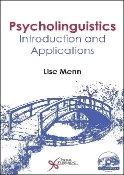 (EBOOK)-Psycholinguistics: Introduction and Applications