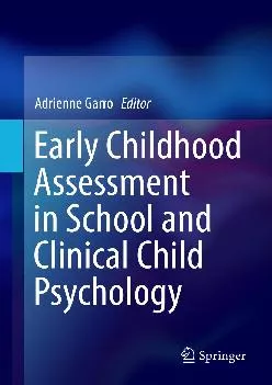 (BOOK)-Early Childhood Assessment in School and Clinical Child Psychology