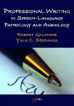 (BOOK)-Professional Writing in Speech-Language Pathology and Audiology