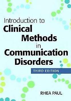 (READ)-Introduction to Clinical Methods in Communication Disorders