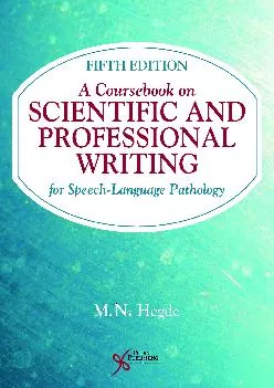 (BOOK)-A Coursebook on Scientific and Professional Writing for Speech-Language Pathology