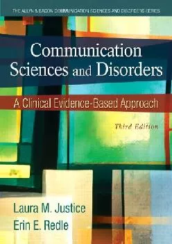(EBOOK)-Communication Sciences and Disorders: A Clinical Evidence-Based Approach