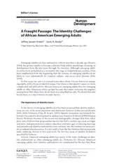 A Fraught Passage: The Identity Challengesof African American Emerging Adults