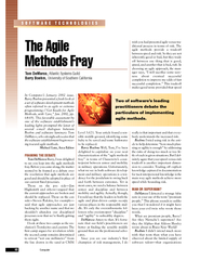 The agile methods fray